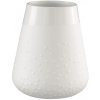 Textilomanie Biela porcelánová váza DOTS