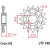 JT Reťazové koliečko JT JTF 748-15RB 15T, 520 pogumované