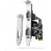 AXAGON PCEA-S2N, PCIe radič - 2x sériový port (RS232) 250 kbps, vrátane. LP