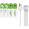 Smartoools Smartools AA dobíjacia batéria 1,5 V, 2600mWh, Li-Ion, USB-C dobíjanie, 1200 cyklov, 4 kusy v balení 661384