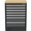 Matabro SET-CA01062, Dielenská skrinka s drevenou pracovnou doskou | 7 šuplíkov | 680x465x950 mm