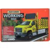 Mattel HCC07 Matchbox Working Rigs, 4-pack stavebných strojov, vozidiel na stavenisko, hračkárske vozidlá s pohyblivými časťami