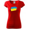 Ukrajina vlajka - Dámske tričko Pure - 3XL ( Červená )