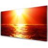 Sklenený obklad Do kuchyne Západ slnka more vlna 100x50 cm