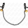 Kink - Flat Chain Nipple Clamps and Bell Silver 30 cm