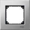 Rámček 1-násobný kov strieborná platina Merten ElegM (Schneider)