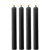 Shots Ouch! Teasing Wax Candles 4-Pack Black, 4 dlhé sviečky s nižšou tavnou teplotou
