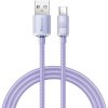 Baseus CAJY000405 Crystal Shine Series Dátový Kábel USB - USB-C 100W 1,2m Purple