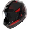 NOLAN prilba N120-1 Ciclone matt lava grey/black/red - M