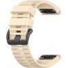 ESES 1530001964 - Sportovní silikonový řemínek béžový pro Garmin - EasyFit/QuickFit 26mm