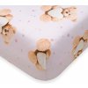 New Baby bavlna prestieradlo Sweet teddy bear pink 60x120