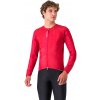 Castelli Fly Jack-Sey, Rich red Veľkosť: L Pánsky ľahký cyklo dres/bunda do prechodného obdobia