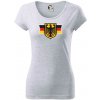 Nemecká orlica a vlajka - Dámske tričko Pure - M ( Svetlosivý melír )