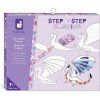 Janod Step by step Kreatívna sada Kreslenie krok za krokom Fantasy zvieratá od 7 rokov