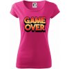 Game over - nápis farebný - Pure dámske tričko - 2XL ( Purpurová )