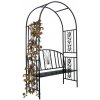 Záhradná pergola s lavičkou