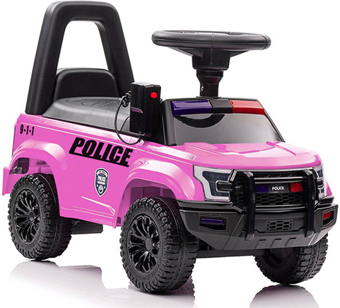 Megacar Policajné autíčko QLS-993 ružové