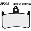 NISSI BRAKE PADS 2P-203NS SINTER METAL