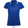 SOL's Collection Polokošile Pasadena Women, piqué, krátký rukáv, dámská COT25057865102-royal blue/ M Modrá/bílá