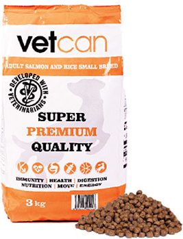 Vetcan Adult Salmon & Rice Small Breed 3 kg