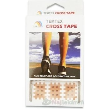 Temtex Cross Tape béžová 2,1 x 2,7cm 180 ks