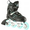 Nils NA14174 čierno-mentolové detské kolieskové korčule - S(EU 31-34)