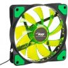 Akyga PC ventilátor 12 cm LED AW-12A-BG Molex 120x120 mm zelená