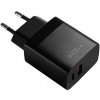 FIXED USB-C/USB Travel Charger 20W, black FIXC20N-CU-BK