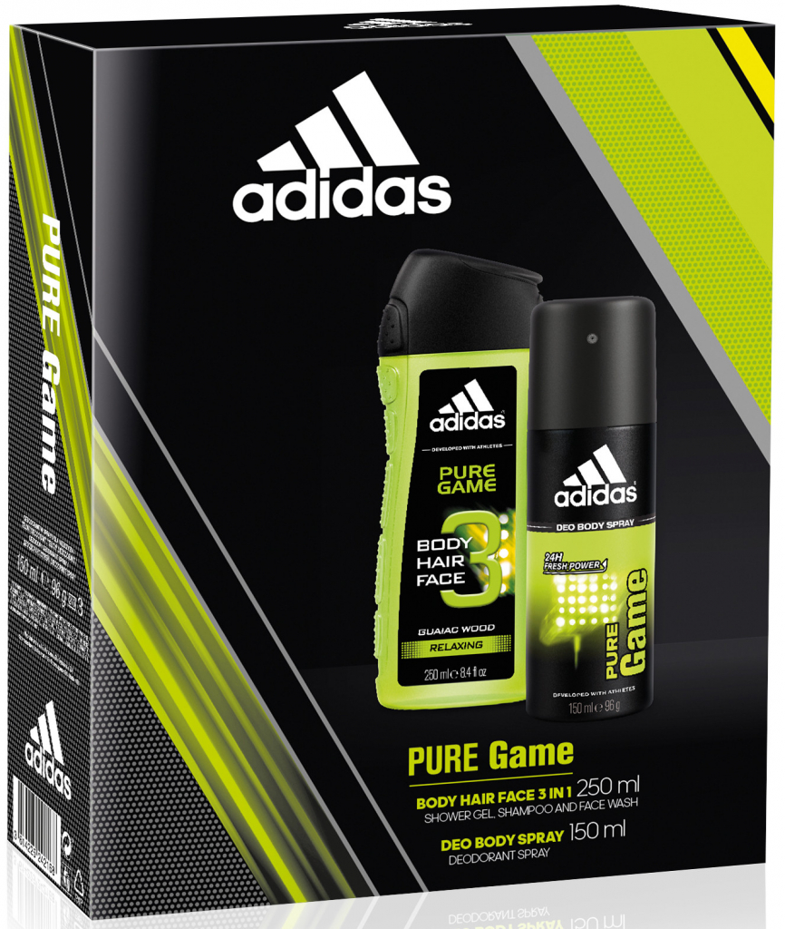 Adidas Pure Game 150 ml deospray + sprchový gél 250 ml darčeková sada