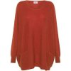 Deha Svetre Woooly Blend Loose Sweater Oranžová