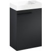 Laufen Ardo Skříňka s umyvadlem 45 cm, černá mat, madlo černá mat ARDO45CMC 1 set