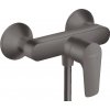 Hansgrohe Talis E, nástenná páková sprchová batéria, kefovaná čierna chrómová, HAN-71760340