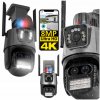 EXTERNÁ IP KAMERA OTOČNÁ S 3 OBJEKTÍVMI TROJITÁ 270 STUPŇOV 8Mpx 8x ZOOM