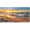 Foto obraz fotografie na skle Západ slnka pláž 100x50 cm
