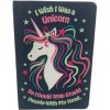 I Wish I Was A Unicorn Embroidered Journal