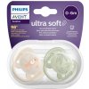 Avent Philips šidítko Ultrasoft Premium Zvířátko 2 ks oranžová/zelená