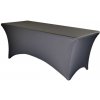 TENTino Elastický poťah STANDARD na skladací stôl 240x76 cm VIAC FARIEB Farba obrusu: TMAVOŠEDÁ / ANTRACIT