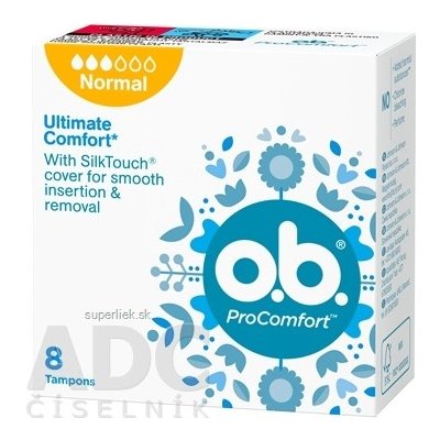 o.b. ProComfort Normal hygienické tampóny1x8 ks, 3574661331119