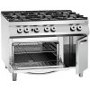 BARTSCHER Plynový sporák 6 hořáků s plynovou troubou, 1200x900x900 mm | BARTSCHER, 2952291