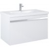 LOTOSAN LN7686 MAVIS skrinka pod umývadlo / dosku 90 cm 91 x 54 x 48,7 cm biela lesklá LN7686