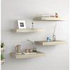 Polica 4 Kusy Farba Dubová 40x23x3,8 MDF