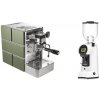 Stone Espresso Mine Green + Eureka Helios 75, white