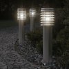 vidaXL Vonkajšia stojaca lampa zásuvka strieborná 60 cm nehrdzav. oceľ 4006373