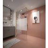 Erga Paris, sprchová zástena Walk-In 90x200 cm, 8mm číre/mliečne sklo, zlatý lesklý profil, ERG-V02-PARIS-090x200-MF-GD