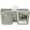 PROSPERPLAST Kvetináč TWINS CUBE betón 24,4cm
