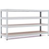 Policový regál Trestles RH 900x1600x400, nosnosť 1200 kg, 4 police Farba: sivá