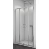SanSwiss TOPS4 1400 01 07 Sprchové dveře dvoudílné 140 cm, matný elox/sklo