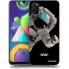 Picasee silikónový čierny obal pre Samsung Galaxy M21 M215F - Astronaut Big