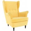 Kreslo ušiak, žltá/wenge, RUFINO 3 NEW
