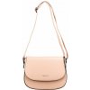 PAOLA dámska crossbody koženková kabelka Tmavoružová